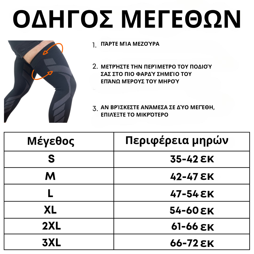Υποστήριξη συμπίεσης V2 για γόνατα και πόδια